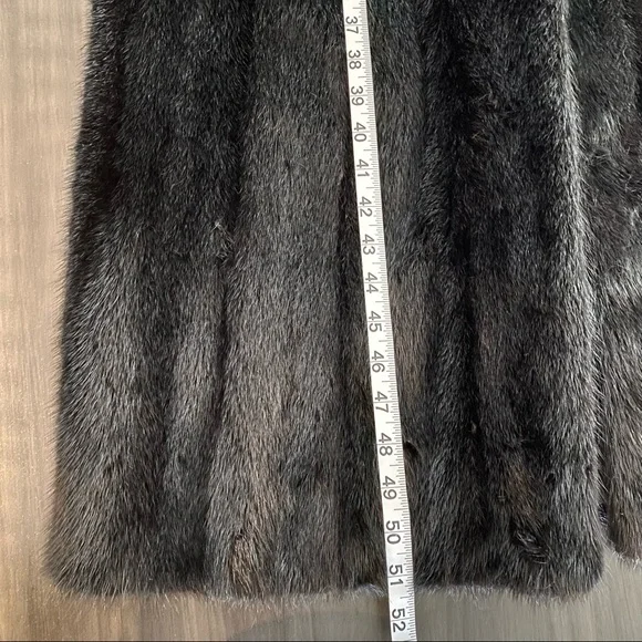 🌟HostPick🌟Real mink fur vintage coat - black - early 90s - Picture 10 of 17